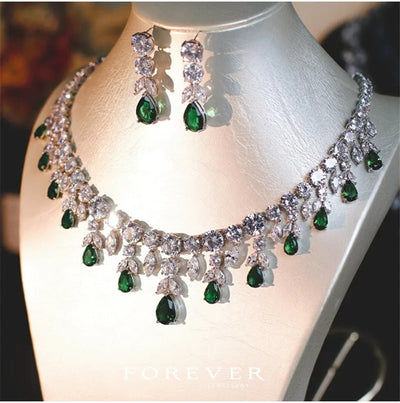 Emerald and Crystal Set