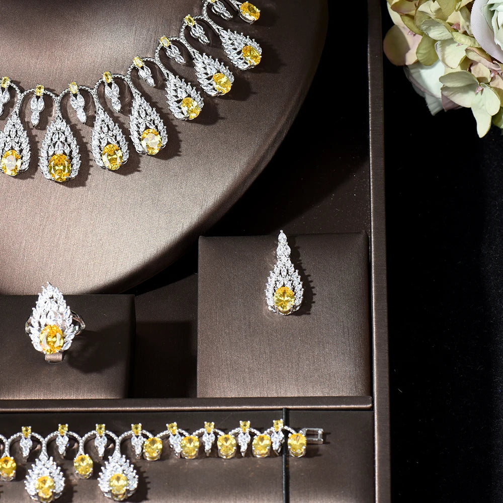 Bold Waterdrop Jewelry Set Women