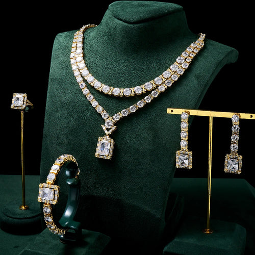 Sparkling CZ Bridal Jewelry Set