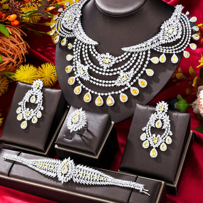 #LuxuryJewelry #BridalJewelry #CubicZirconia #HighQualityJewelry #RainbowFireworks #18KGoldPlated #FashionJewelry #WeddingJewelry #AnniversaryGift #PartyJewelry
