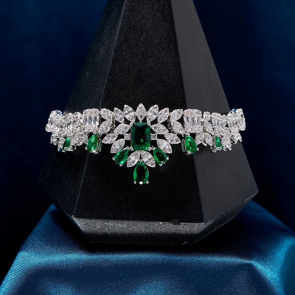 Trendy Necklace Sets for Women Cubic Zirconia